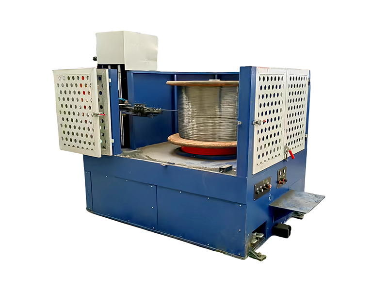 Verticale spool take-up machine